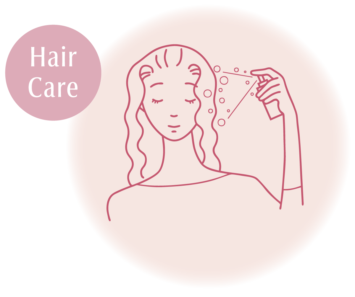 イラスト：Hair Care